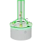 Воздушный фонтан Air 4 Green