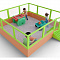 Комплект оборудования Песочница 3x3м тип 4