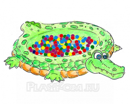 Сухой бассейн с шариками